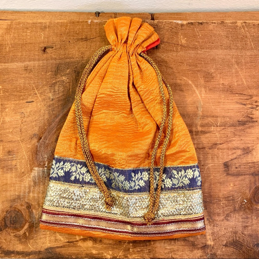 orange boho bag